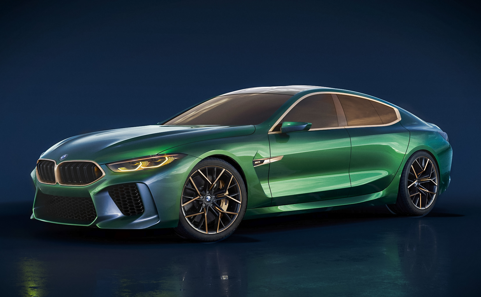 图集|M8 Gran Coupe概念车实图 宝马未来全看它