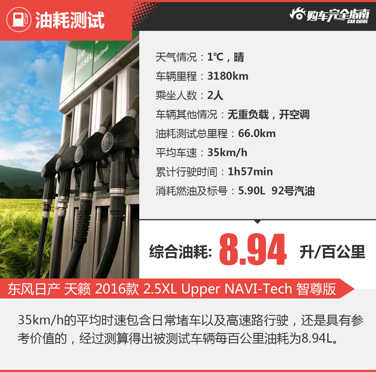 东风日产 天籁 2016款 2.5XL Upper NAVI-Tech 智尊版