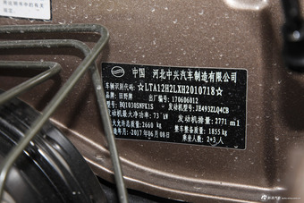 2018款中兴威虎 2.8T柴油国V两驱精英型大双CA4D28C5-1B