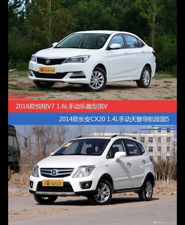 悦翔V7和长安CX20价位相似却各有优势