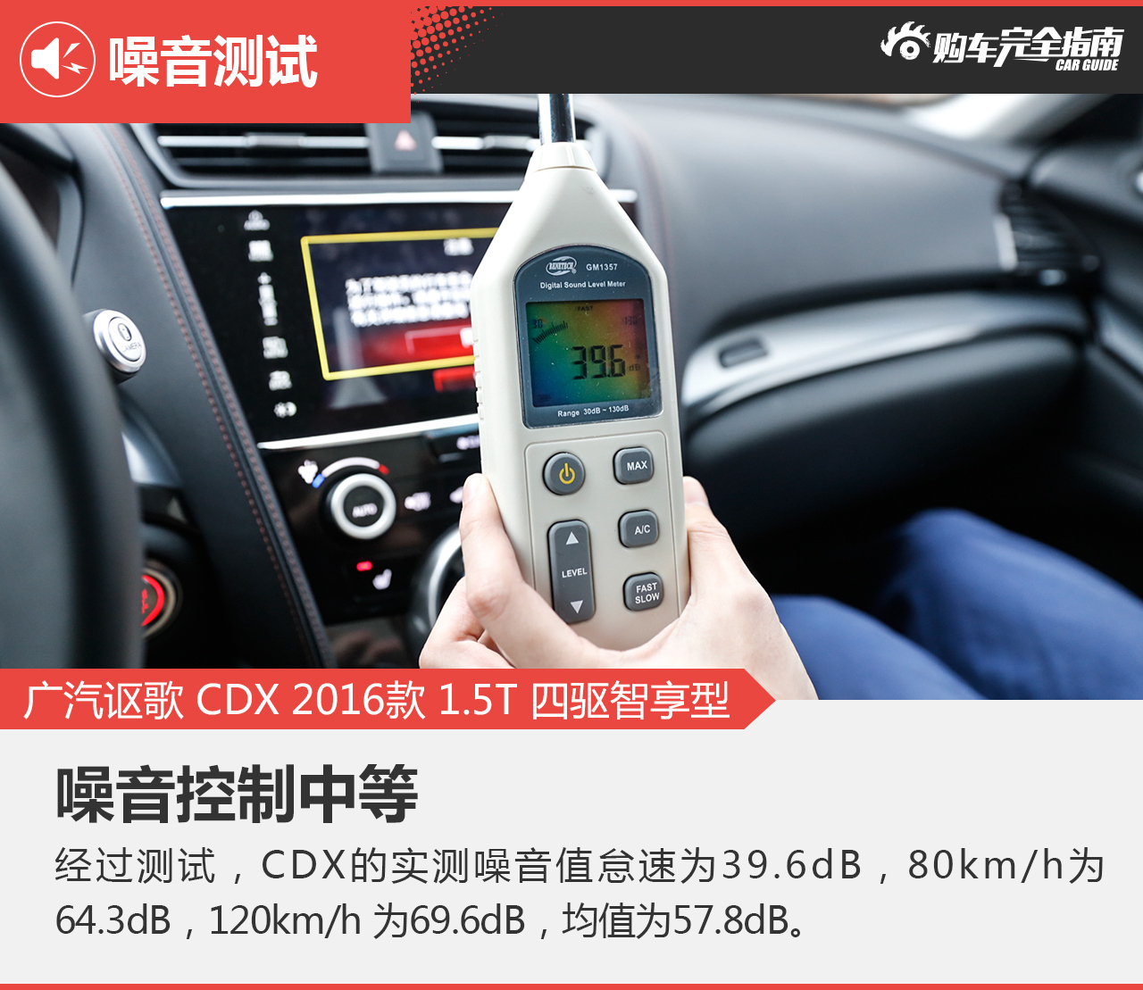 广汽讴歌 CDX 2016款 1.5T 四驱智享型
