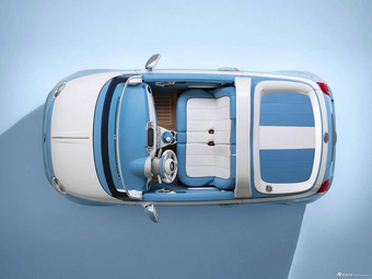 图集|菲亚特500特别版发布 采用蓝白色调