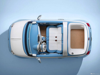 图集|菲亚特500特别版发布 采用蓝白色调