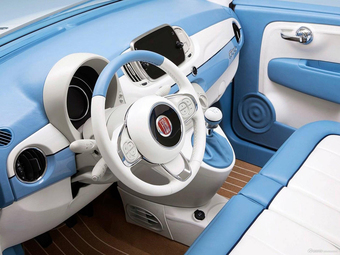 图集|菲亚特500特别版发布 采用蓝白色调