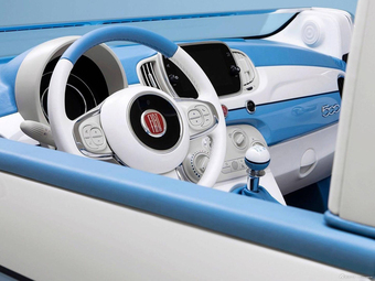 图集|菲亚特500特别版发布 采用蓝白色调
