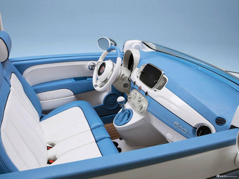 图集|菲亚特500特别版发布 采用蓝白色调