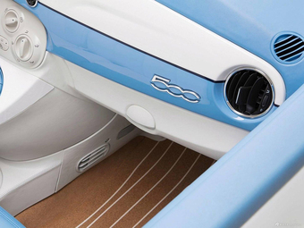 图集|菲亚特500特别版发布 采用蓝白色调