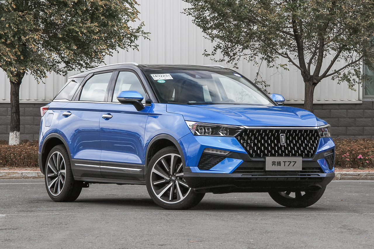 实拍|奔腾全新T77 换标后首款车型