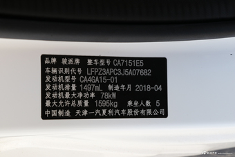 2018款骏派CX65 1.5L手动智联豪华型