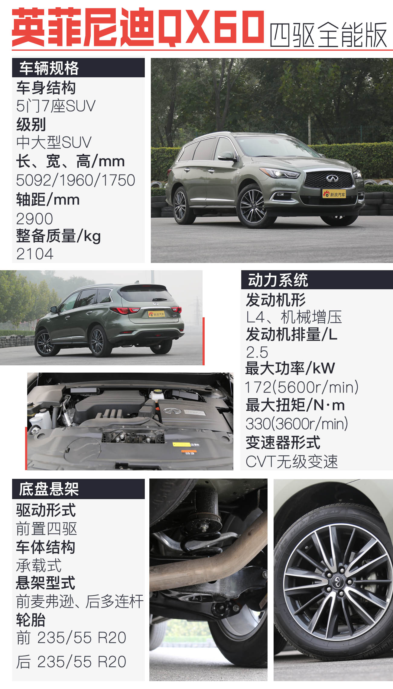 英菲尼迪 QX60 2016款 2.5T Hybrid 四驱全能版