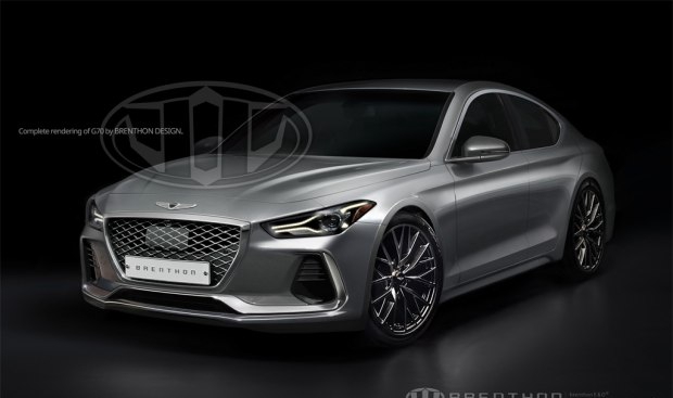 更贴近量产造型 Genesis G70新假想图