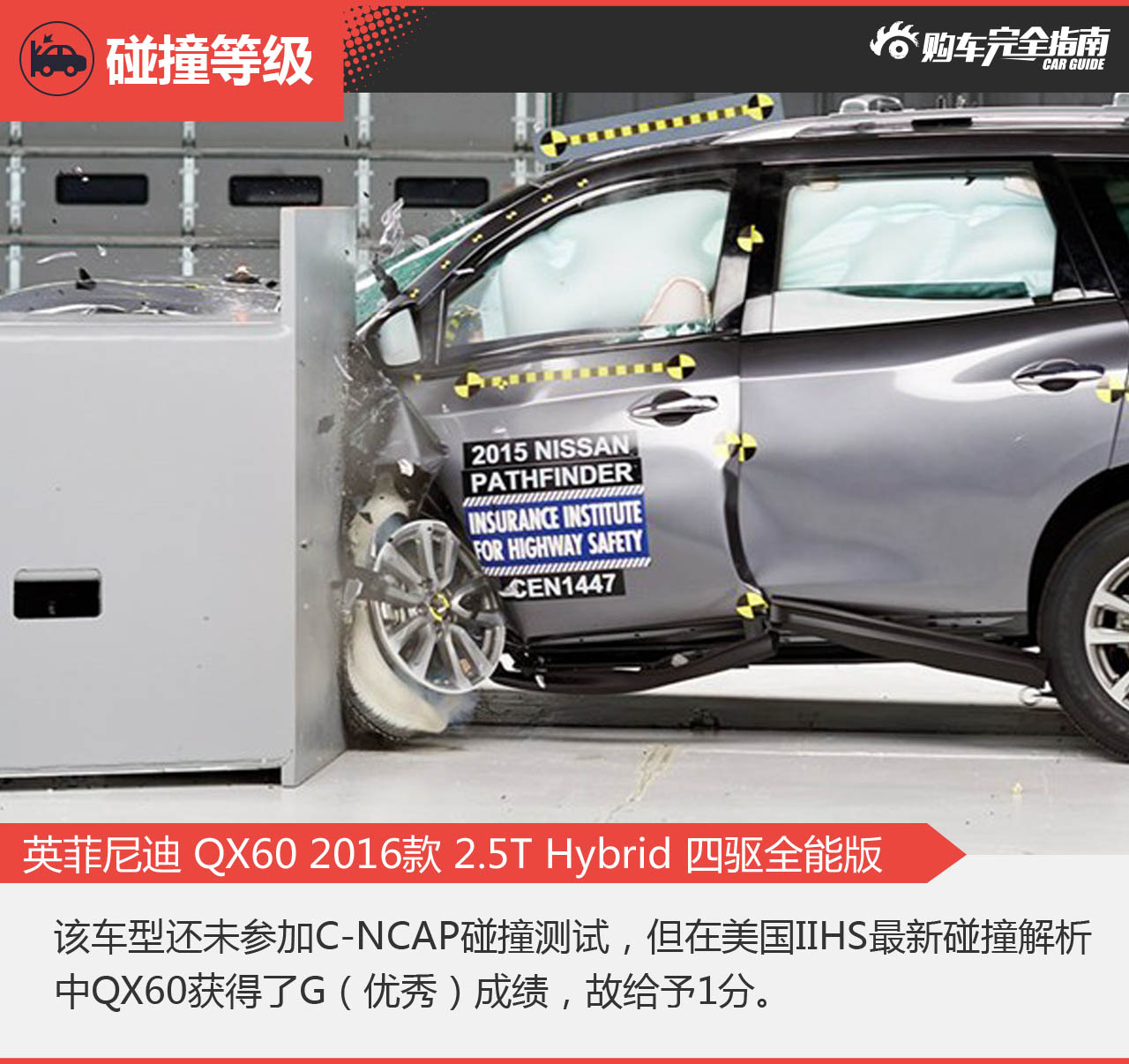 英菲尼迪 QX60 2016款 2.5T Hybrid 四驱全能版