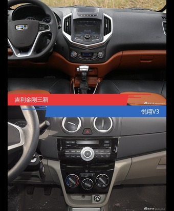 吉利金刚三厢和悦翔V3风格这么不同 到底该选谁？