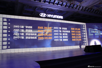 第三代进口现代新胜达上市现场