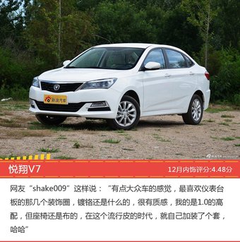 12月自主三厢车型内饰口碑数据揭晓，大家偏爱哪些车？ 