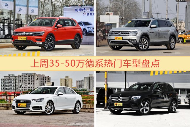 一周35-50万德系车型热度排行出炉，途观夺冠