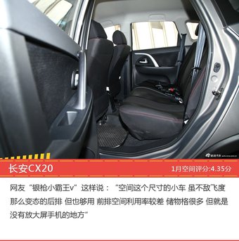 1月自主两厢车型空间好评车型盘点