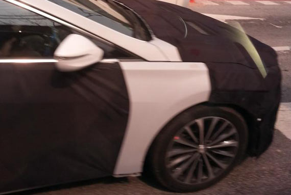 全新现代中大型轿车曝光 五月底发布