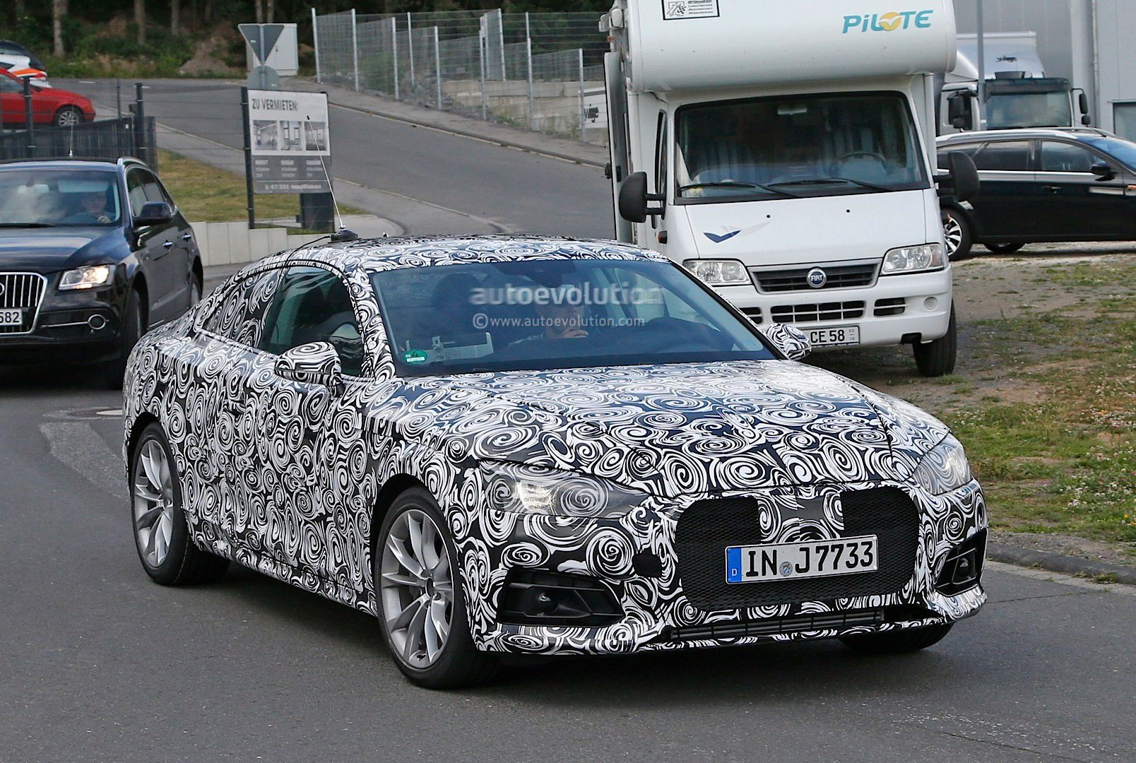 新一代奥迪A5 Coupe谍照 或日内瓦首发