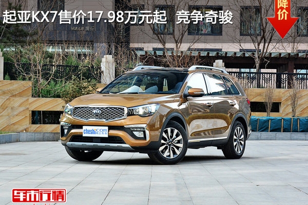 起亚KX7售价17.98万元起  竞争奇骏