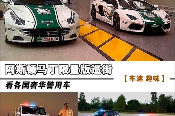 阿斯顿马丁限量版巡街 看各国奢华警用车