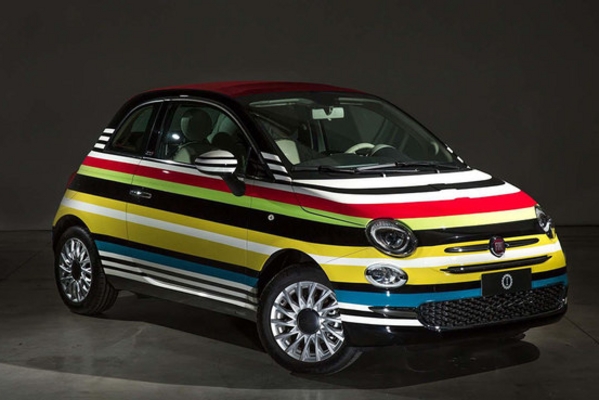 曝菲亚特500C特别版官图 外观鲜艳明丽