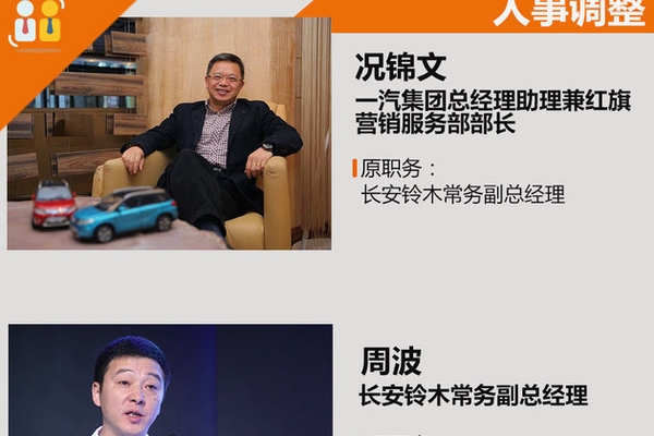 况锦文任一汽集团总经理助理 兼红旗高管