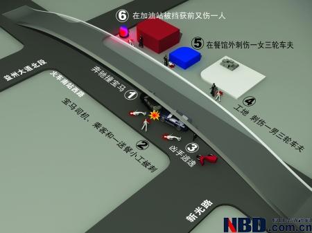 成都奔驰司机追尾宝马连刺六人 疑吸毒出现幻觉