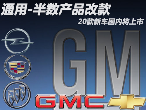 通用半数产品改款 20款新车国内将上市