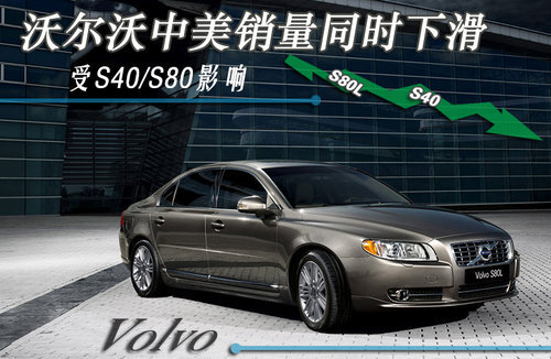 沃尔沃中美销量同时下滑 受S40/S80影响