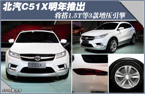 北汽C51X明年推出 搭1.5T等3款增压引擎