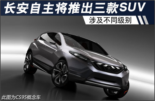 长安自主将即将出三款SUV 涉及不同级别