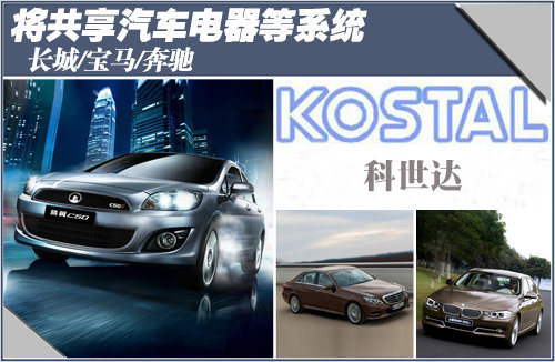 长城与宝马/奔驰等 将共享汽车电器系统