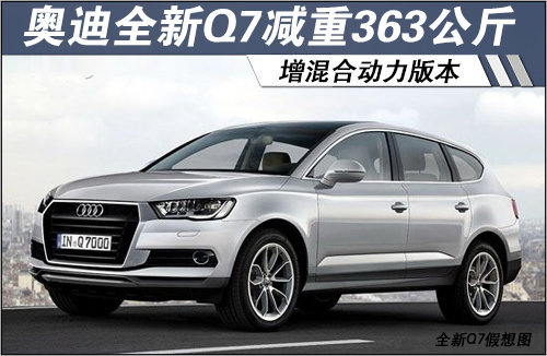 奥迪全新Q7减重363公斤 增混合动力版本