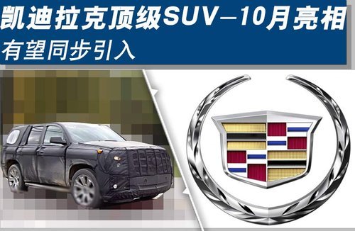 凯迪拉克顶级SUV将10月亮相 有望同步引入
