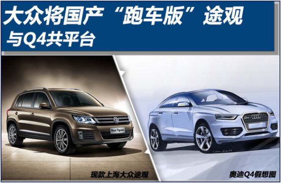 大众将国产“跑车版”途观 与Q4共平台