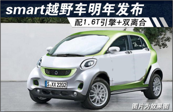 smart越野车明年发布 配1.6T引擎+双离合