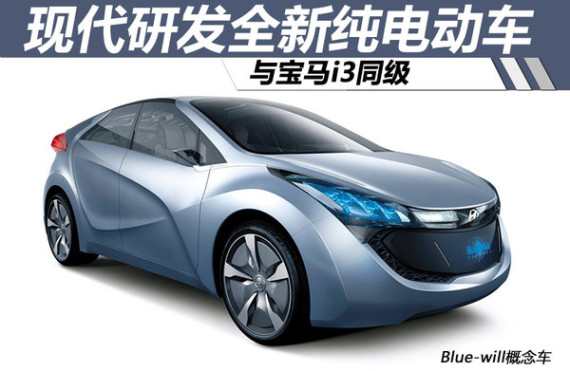 现代研发全新纯电动车 与宝马i3同级