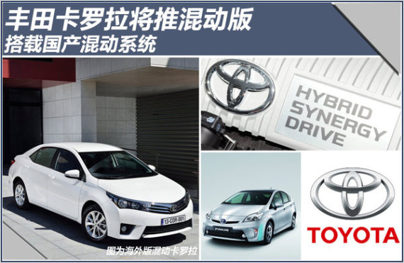 丰田卡罗拉将推混动版 搭载国产混动系统