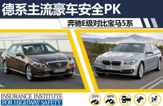 德系主流豪车安全PK 奔驰E级对比宝马5系