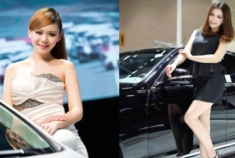 北京车展海马车模抢先看 成群辣妹来袭