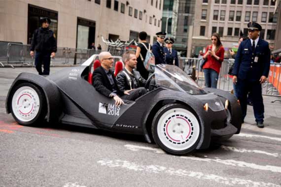 全球首款3D打印汽车现身纽约（组图）