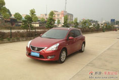 东风日产小骐达红色酷咖作业
