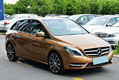 内饰复古气质 我的奔驰B200