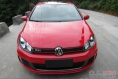 高尔夫旋风红GTI提车作业