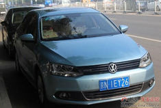 大众速腾1.4T蓝驱提车上作业