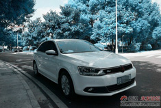 精致速腾1.4T糖果白提车作业