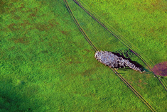 蓝天白云穿越美丽内蒙古高原