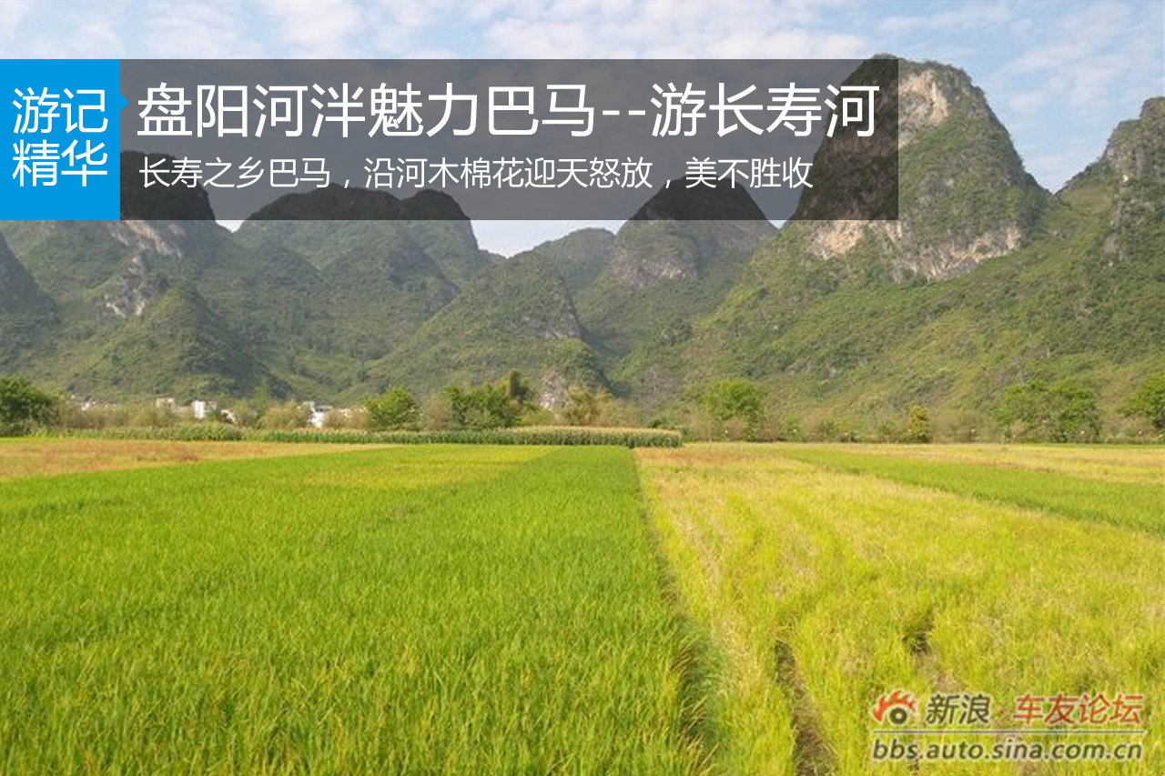 盘阳河泮魅力巴马--游长寿河