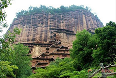 悬崖绝壁的艺术 天险麦积山